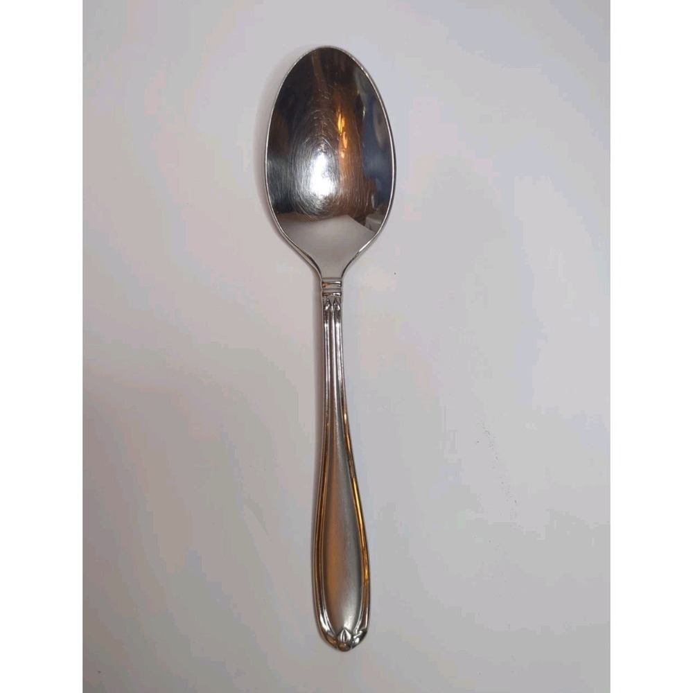 Princess House BARRINGTON Round Soup Spoon Unused 18/10 Stainless Flatware 6 3/4